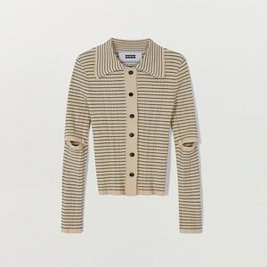 EENK - SET! NWOT Striped Beige Knit Sweater & Matching Tank